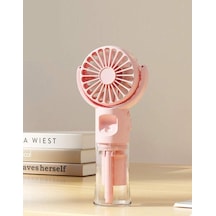 Mini Fan Şarjlı El Fanı Su Püskürtmeli Boyuna Asmalı Mini Klima Fan Vantilatör
