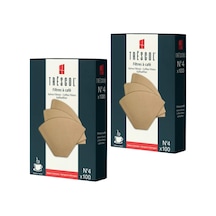 Genel Kahve Filtresi 4 Numara Büyük Boy Naturel Kağıt 2x100 200'lü Paket S