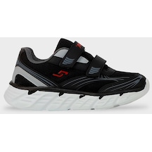 Jump 1976-30002 Anatomik Tabanlı Unisex Çocuk Günlük Sp Siyah Beyaz Beyaz - Siyah