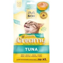 Delibon Creamy Ton Balıklı Sıvı Kedi Ödül Maması 5x15 Gr