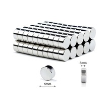 Ø5x3 Mm Neodyum Mıknatıs - 50 Adet