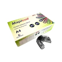 Mapicoil 4:1 Plastik Helezon Spiral 14mm Siyah 100 Ad. 48 Lop