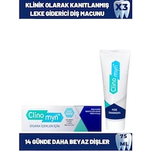 Clinomyn Smokers Sigara İçenler için Diş Beyazlatan Diş Macunu 75 ML x 3