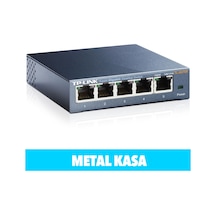 Tp-lınk Tl-sg105, 5 Port, Gigabit, Yönetilemez, Metal Kasa, Masaüstü Switch