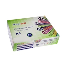 Mapicoil 4:1 Plastik Helezon Spiral 10mm.siyah 100 Adet
