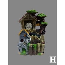 Işıklı Süs Su Şelalesi (Boy 25 En 17X20 Cm Arası)