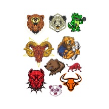 Agresif Hayvanlar Sticker Set-7 10 Parça Telefon, Tablet, Defter, Laptop Sticker
