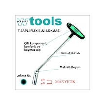 Weber Tools T Saplı Flex Buji Lokmaları 21 x 280 MM