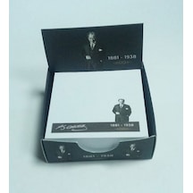 Bloknot Küp Not Kağıdı Kutulu Atatürk Temalı