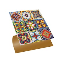 Kendinden Yapışkanlı Fayans Karnaval Karo Desenli Pvc Karo 30x30 Cm 56 Adet 5m2