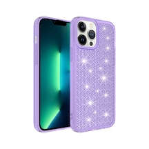 More Tr Apple Uyumlu iPhone 13 Pro Uyumlu Aihttgli Parlak Tasarımlı Mtr Snow Kılıf-mor