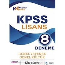 KPSS Lisans-Genel Yetenek-Genel Kültür 8 Deneme- Master Work