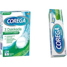 Protez Temizleyici 30 Tablet Protez Yapıştırıcı Krem Naneli 40 Gr