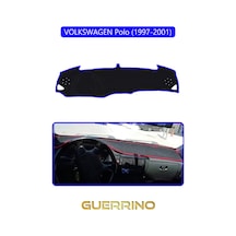 Volkswagen Polo 1997-2001 Torpido Koruma Halısı Mavi Kenar