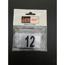 Kapı Numarası Dolap,Raf,Posta Kutusu 4X6 Cm 1 Den 12 Ye