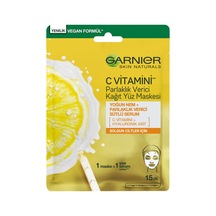 Garnier C Vitamini Parlaklık Verici Kağıt Yüz Maskesi - 7 Adet Tarı