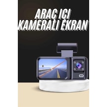 Ilkeshop 1080p Sürüş Kaydedici 2 İnç Araç Araba Ön İç Arka Dvr Ips Ekran