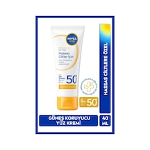 Sun Spf50+yüz Güneş Kremi 40ml, Hassas Ciltlere Özel,nemlendirici,yatıştırıcı