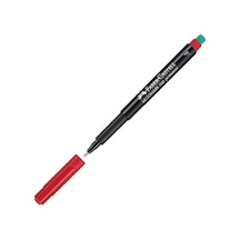 Faber-Castell Asetat Kalemi F Kırmızı 151321 Kırmızı