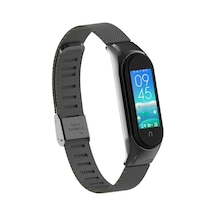 Xiaomi Mi Band 5 Uyumlu Krd-06 Metal Mkst Kordon-siyah
