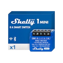 1 Mini Gen 3 Wifi Ve Bluetooth Smart Switch Röle 1 Kanal 8a Ev Otomasyonu Alexa Ve Google Standart