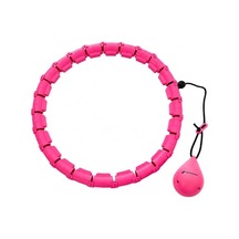 Sporsize Akıllı Hulahop, Ağırlıklı Toplu Ayarlanabilir Modüler Fitness Hulahopu, Bel Ve Karın Egzersiz Aleti, Evde Spor İçin, Pembe