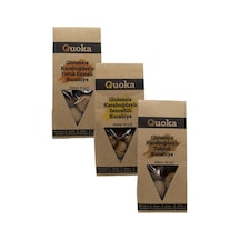 Quoka Glutensiz Rafine Şekersiz Tahinli + Zencefilli + Fıstık Ezmeli Kurabiye 3 x 80 G