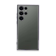 Samsung Galaxy Uyumlu S24 Ultra Kılıf Razer Lensli Sili F30da Siyah