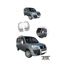 Fiat Doblo Uyumlu 2000-2010 Ayna Kapağı 2 Parça Abs Krom Kaplama