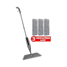 Cony Cony Sprey Mop Gri 3 Mikrofiber Moplu Temizlik Seti Açık Gri