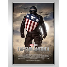 Kaptan Amerika Poster 40x60cm Captain America The First Avenger Afiş - Kalın Poster Kağıdı Dijital Baskı