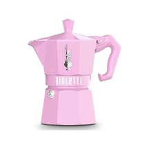 Bialetti Moka Pot Exclusive 3 Cup Pembe