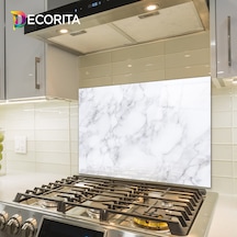 Decorita Klasik Mermer Desenli | Cam Ocak Arkası | 49,5cm x 76cm