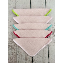 5'li Micro-Cotton Bebek Ağız Mendili Önlük Havlu Gri