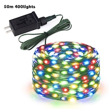 Led Güneş Işığı Dış Mekan Suya Dayanıklı Veranda Işıkları Colorful Light EU Plug 50M 400 LEDs