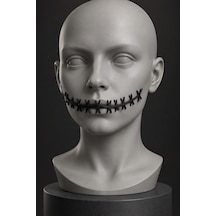 Cadılar Bayramı Ağız Dikişi Aksesuarı - Cosplay, Parti Ve Makyaj Protezi 3d Model