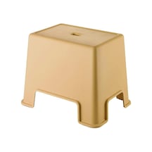 Çelik Ayna Lüx Banyo Taburesi Çok Amaçlı Tabure Açık Kahve-480