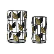 Vitale Yapraklı Tealight Mumluk Set Ak.jfa65004030