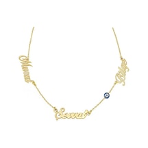 Isim Kolye 3,75 Gram 3 Üç Isimli 14 Ayar Altın N11.35036 Isim Kolye 3,75 Gram 3 Üç Isimli 14 Ayar Altın N11.35036