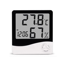 Oda Termometre Higrometre Hava Istasyonu Sıcaklık Nem Ölçer Lcd Saat