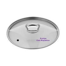 Çelik Döküm Teflon Granit Tencere Tava Sahan Için Cam Kapak 26 Cm Cam Kapak Tenceresiz