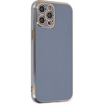 Newface Apple İphone 12 Pro Kılıf Volet Silikon - Mavi