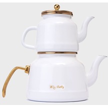Vntgcydtkm-001 Miss Betty Vintage Style Emaye Çaydanlık Takımı 001