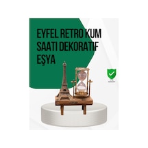 Ahşap Kum Saati Vintage Tasarımlı Masa Dekoru Çoklu Renk