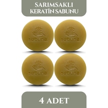 Sabunal Sarımsaklı Keratin Sabunu 4 Adet - Saç Besleyici Sabun