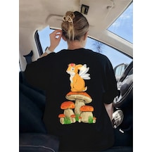 Noıssey Urban Pop Graphic Kadın Tişört Koleksiyonukod 5584 Siyah