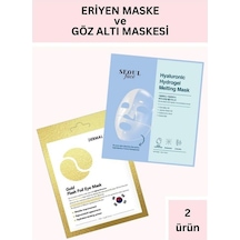 Dermal Hiyalüronik Asit İçerikli Şeffaflaşan Eriyen Maske 34 Gr Ve Gold Göz Altı Maskesi 4 Gr Seti