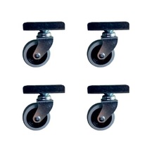 Bilyalı Teker 20x50 Gri 18mm 4 Adet Çok Renkli