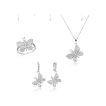 Gümüş Kelebek Kadın Set (510776441)
