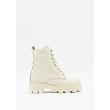 Harley Davidson Carrie Kadın Bej Deri Bot-23598